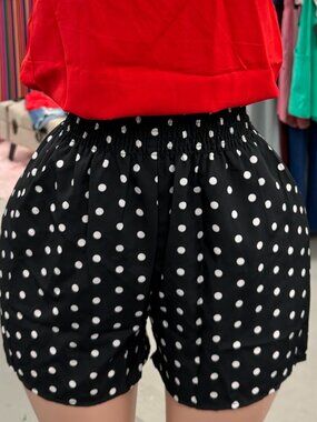 Black and white Poka dot shorts